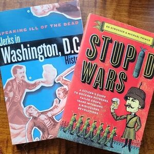 AMUSING HISTORY BOOKS, SET OF TWO